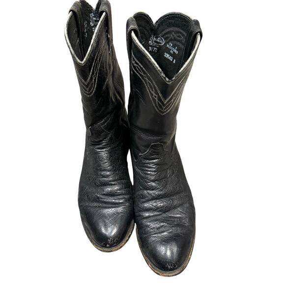 Vintage Justin Leather Boots Men's Size 7D - Picture 1 of 7